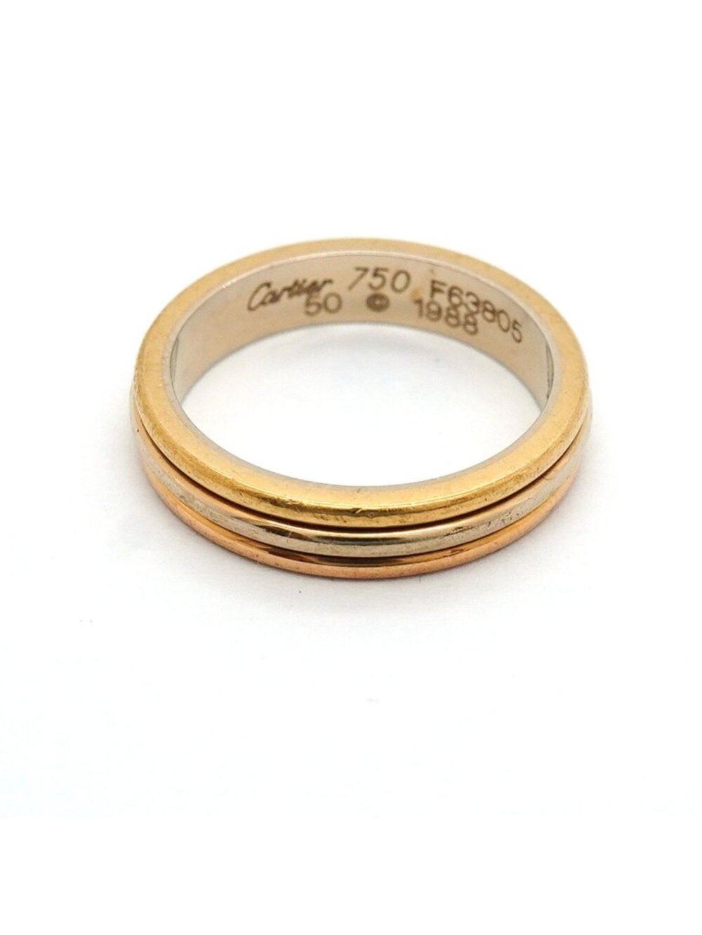 Cartier Ring Vendome 18k Yellow Gold 18k White Pink - Picture 4 of 12